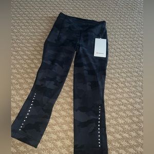 Lululemon Womens Swift Speed High-Rise Crop 21" Camo Leggings Sz 4 runs small